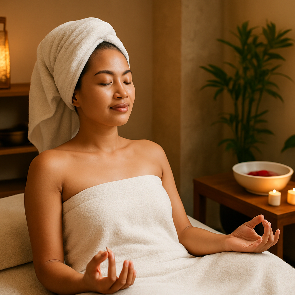 Klien Indonesia menikmati sesi wellness
